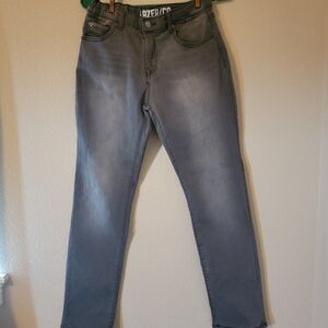 Girl's Gray Jeans, Size 14